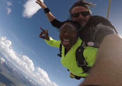Angela Mays skydiving tandem