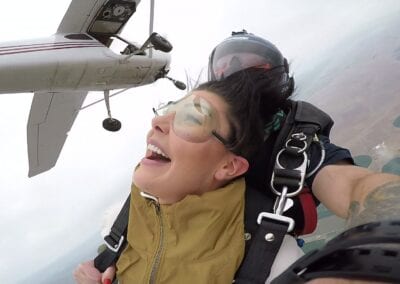 Brittney Walker skydiving