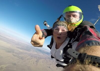 Clorinda skydiving