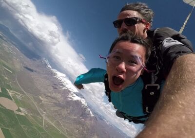 Erika German skydiving